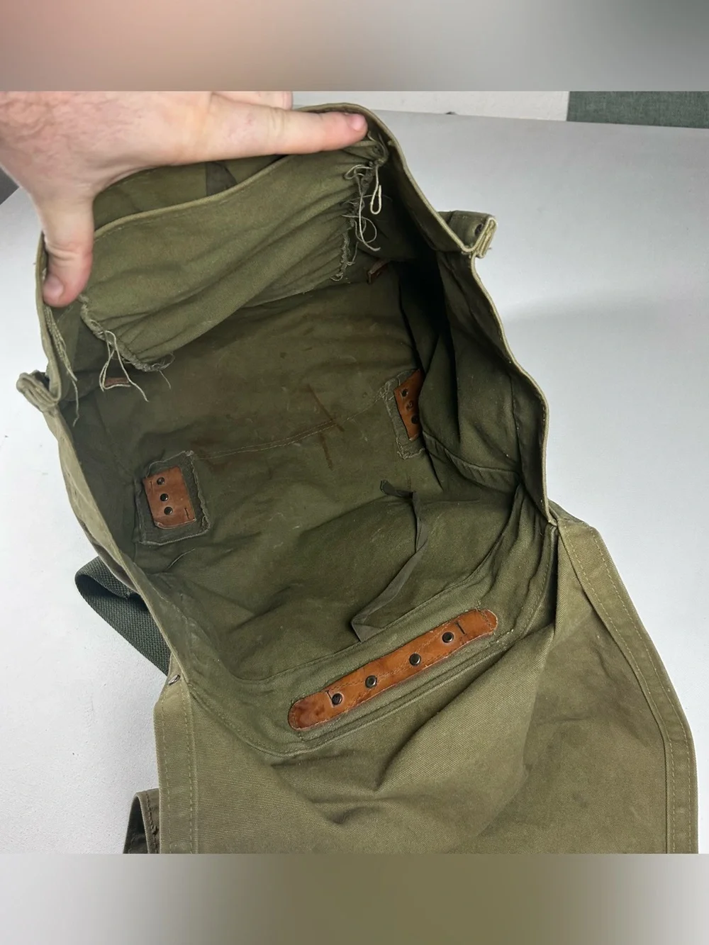 Vintage USFS Canvas Rucksack Backpack - Anchor Ind. (US Forest Service)